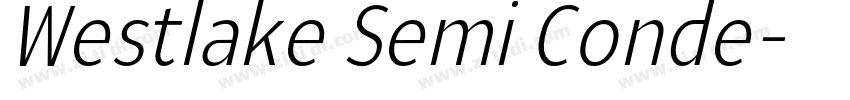 Westlake Semi Conde字体转换 Westlake Semi Conde字体转换